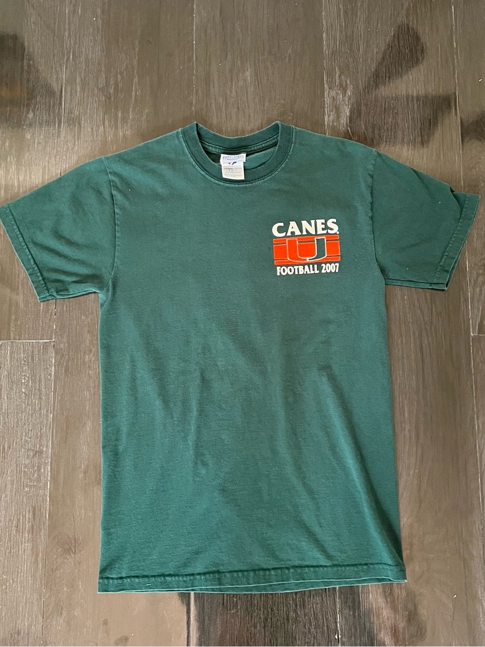 University of Miami Football 2007 Green Graphic T-Shirt